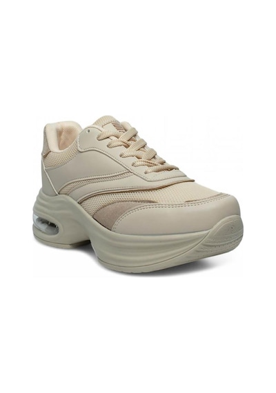 Celira Drk Bej Fileli Kadın Sneaker Spor Ayakkabı Bej