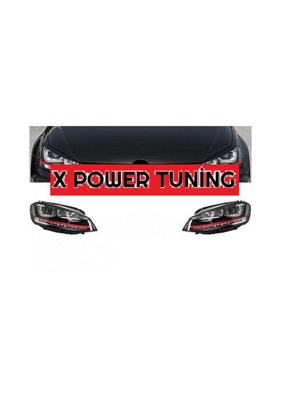 Vw Golf 7 2013.2016 Mk7 Kayar Sinyalli Çift U Ledli Gti Ön Far