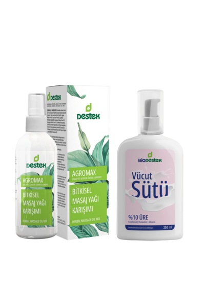 Destek Agromax Bitkisel Masaj Yağı Karışımı 150 Ml +biodestek Vücut Sütü 250 Ml