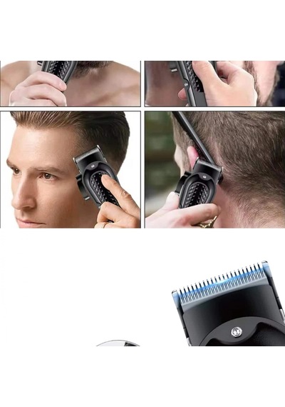Şarjlı Kablosuz Saç Ve Sakal Tıraş Makinesi Paslanmaz Çelik Bıçak, Usb Şarj, Islak & Kuru Kullanım