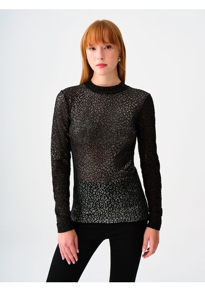 LOFT Slim Fit Kadın Bluz U.kol Lf2036629 Q1.v1 Siyah