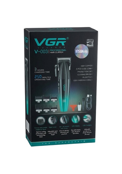 V-003 Profesyonel Saç Kesme Makinesi 9000 Rpm Vektör/manyetik Motor Dlc Bıçak Şarjlı Tıraş Makinesi