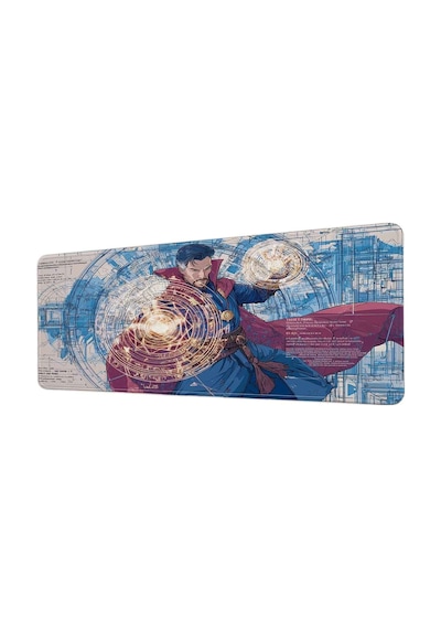 Doctor Strange Büyü Çemberi Blueprint 40x90 Cm Oyuncu Mousepad Kaymaz Taban Büyük Boy Siyah