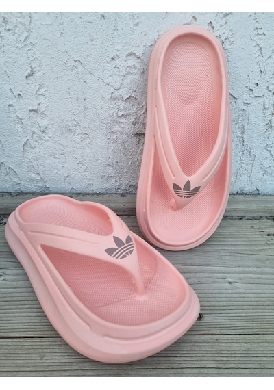 Huzurlu Adımlar Parmak Arası Kaliteli Terlik Pembe