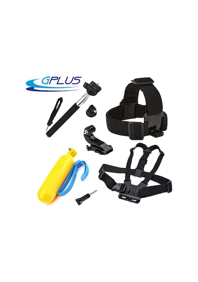 Gplus St007 Gopro Eken Sjcam Aksiyon Kamera Aksesuar Set 7 Parça Çok Renkli