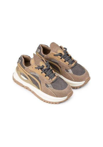 Deery Kadın Hakiki Süet Vizon Renk Sneaker Ayakkabı - 25331zvznc01 Vizon