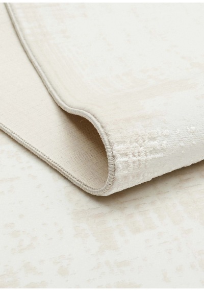 Eko Halı Pera 01 White Akrilik Yıkanabilir Kaymaz Tabanlı Modern Halı Beyaz