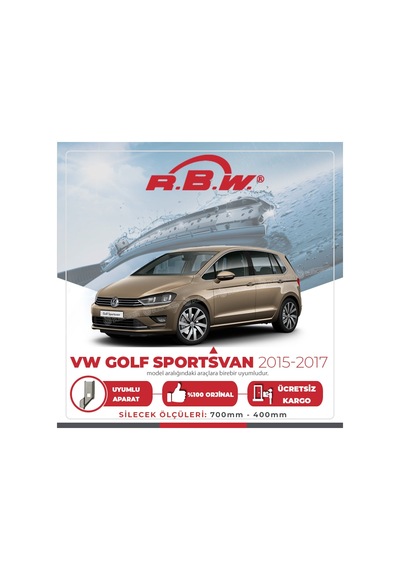Rbw Vw Golf Sportsvan 2015 - 2017 Ön Muz Silecek Takımı