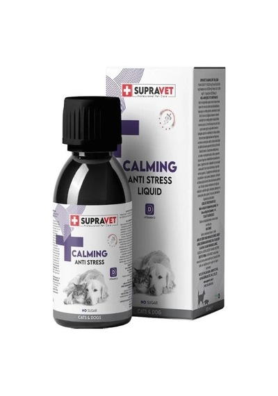 Supravet Anti Stress Kedi Ve Köpekler İçin Sıvı Sakinleştirici Damla 100 Ml