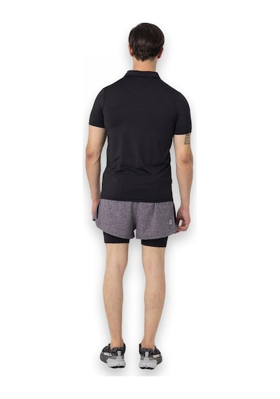 Merrell M4Pacem Polo Yaka Kısa Kollu Siyah Erkek T-Shirt Siyah