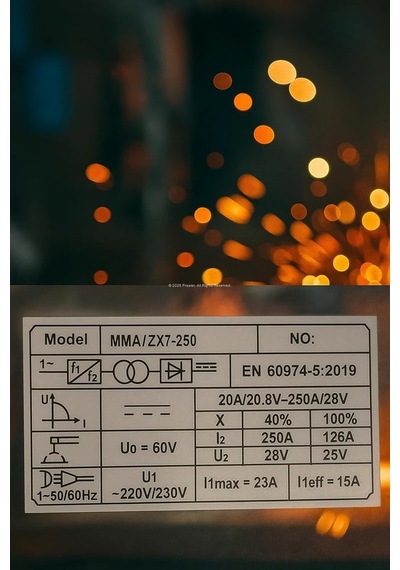 Tr Zx7-250 Kaynak Makinesi, 250 Amper, 1.6-4.0 Mm Elektrot Çapı, Igbt, Fan Soğutmalı, Dijital Ekran, Usb Girişli, T