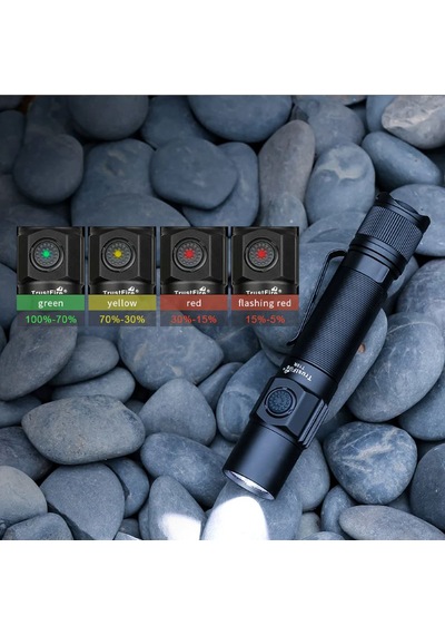 Trustfire T10r Taktikal Fener 1800 Lümen Siyah