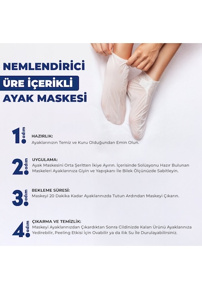 Dermokil Topuk Çatlak Bakımı & Nemlendirici %10 Üreli Ayak Maskesi 30 Ml