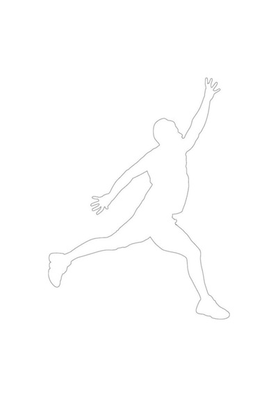 Beyaz Renk Basket Atan Adam Sticker Oto Yapştırma