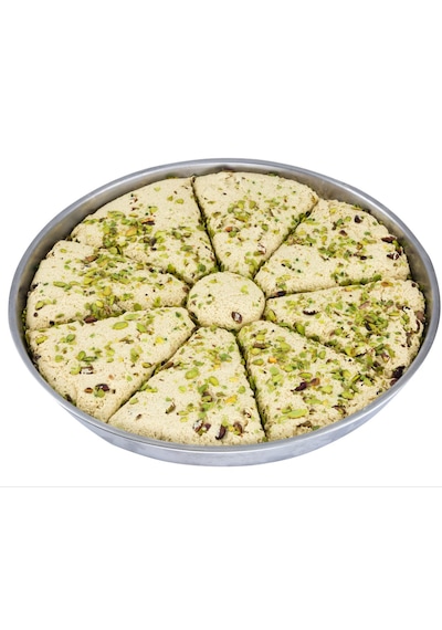 Okyay Baklava Dilimli Tepsi Helva Fıstıklı 4 KG