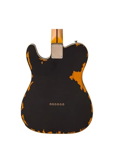 Vintage V62 Icon Elektro Gitar - Distressed Black