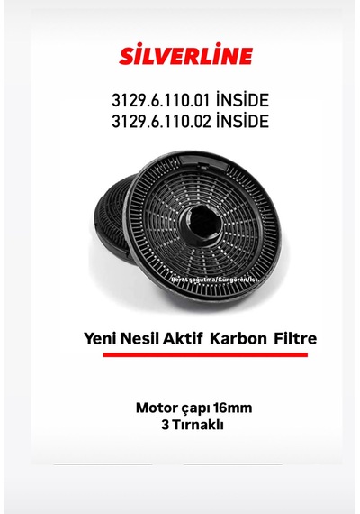 Silverline 3129.6.110.01 - 3129.6.110.02 İnside Karbon Filtre
