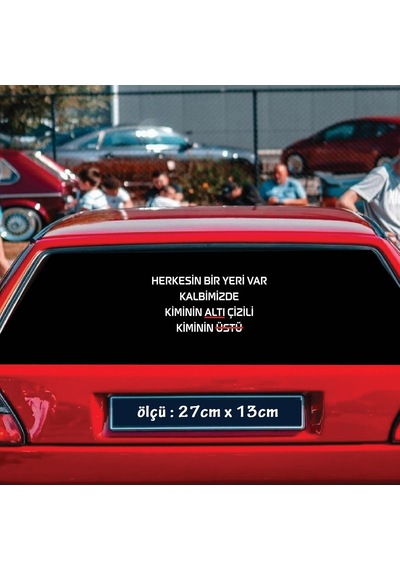 Herkesin Bir Yeri Var - Cam Yazıları Sticker Tiktok Whatsapp Sözleri