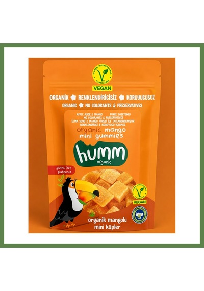 Bezos Organik Glutensiz Vegan Mangolu Mini Küpler 30 Gr Hb006