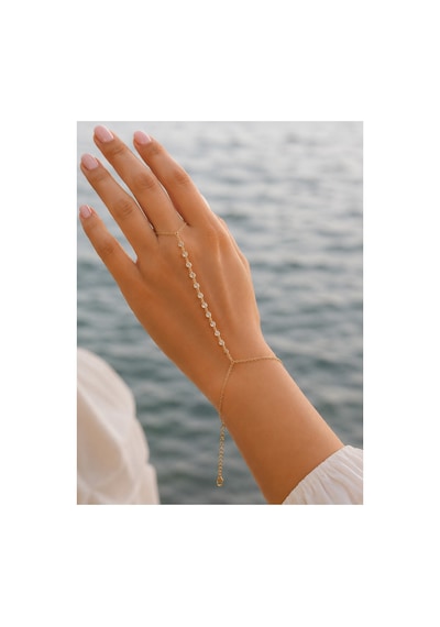 Aura Collection Aurelia Gold Zirkon Taşlı Çelik Şahmeran Altın Altın