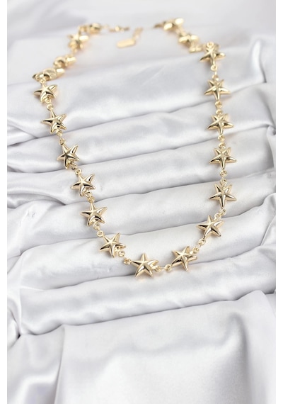 Mey İthalat Yıldız Model Pirinç Gold Renk Kadın Kolye - Özel Seri Meyeb696b410cad8719611704a5c2