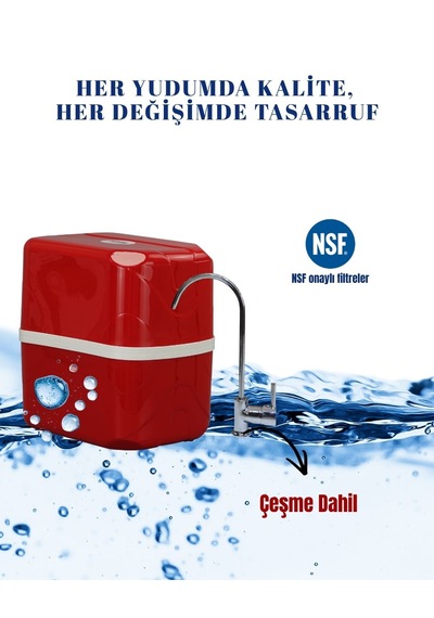 Nsf Onaylı Su Arıtma Cihazı- Kırmızı