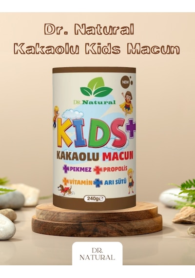 Dr. Natural Kakao Arı Sütü Propolis Pekmez ve Vitamin Çocuk Macunu 240 G