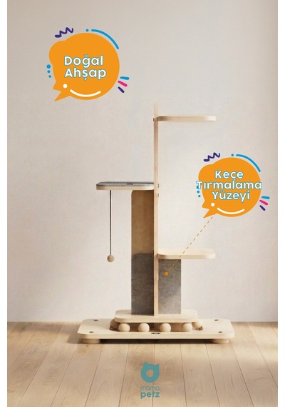Mamapetz Jolly Tower Kedi Tırmanma Kulesi