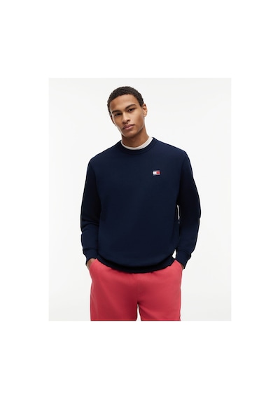 Tommy Jeans Dm0dm21921 Bds L Tjm Reg Badge Crew Htr-16068 Karanlık Gece Lacivert