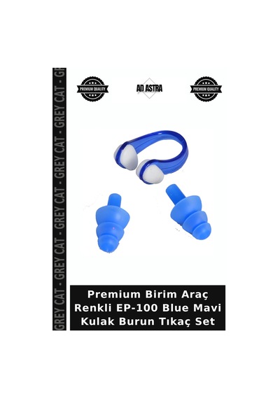 Premium Birim Araç Renkli Ep-100 Blue Mavi Kulak Burun Tıkaç Set