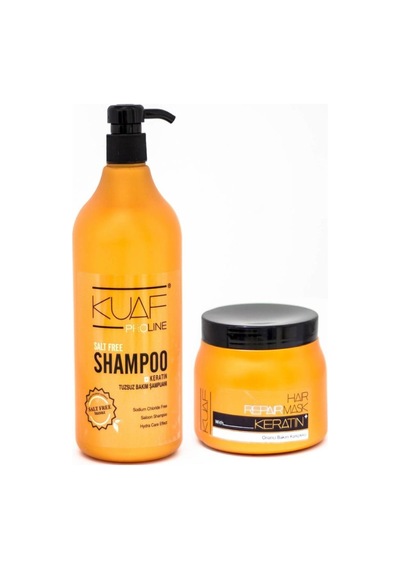 Kuaf Proline Tuzsuz Şampuan 1000 Ml + Keratin Maske 500 Ml