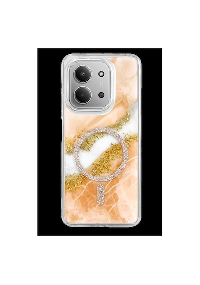 Onegif Redmi 15c 4g Lotus Simli Magsafe Kapak - Turuncu