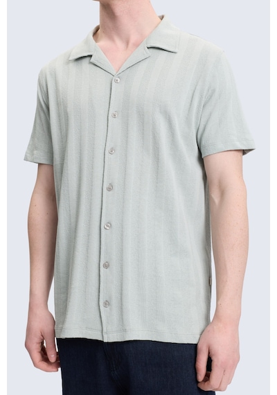 Hatemoğlu Yeşil Regular Fit Apaş Yaka 100% Pamuk Casual Gömlek