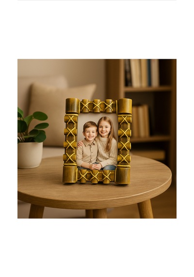 Küçük Klasik Ahşap Fotoğraf Çerçevesi Doğal Renk 10 15 Cm