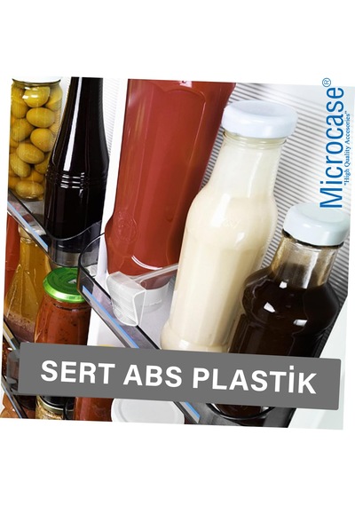 Microcase Sert Plastik Buzdolabı Bölüm Düzenleyici Ayracı Buzdolabı Organizatörü-al5272 2 Adet Beyaz