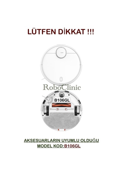 Xiaomi Robot Vacuum S10 / S12 Uyumlu Yedek Fırça,hepa Filtre,seti-7 Parça