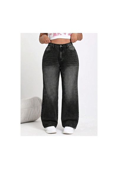 Kene Jeans Arka Kemer Lastik Füme İşlemli Büyük Beden/battal Boru Paça Denim Pantolon Siyah Kene Jeans Arka Kemer Lastik Füme İşlemli Büyük Beden/battal Boru Paça Denim Pantolon Siyah
