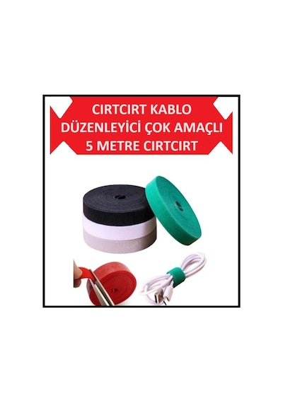 Kablo Toparlayıcı Cırtcırt Kablo Düzenleyici Airfryer 5 M Şarj Kablosu Koruyucu Kablo Sabitleme Gizleme