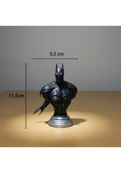 Batman Büst Figür - Kara Şövalye Koleksiyon Serisi 3d Pla Dekoratif Heykel 11,5x9,3 Cm