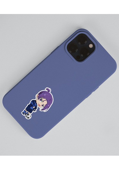 Reo Mikage-bluelock-parlak Kağıt -2li Sticker Set-futbol Telefon Süsleme Anime Blue Lock Lila