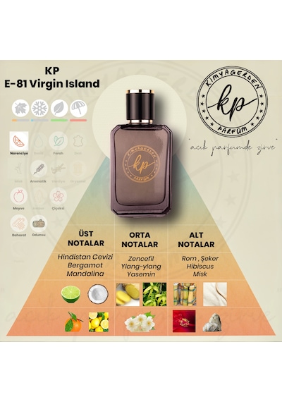 Kimyagerden E-81 Erkek Parfüm EDP 50 ML