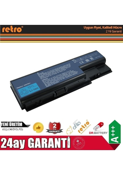 Acer Uyumlu Bt.00605.020 Bt.00605.021 Notebook Bataryası. Pili