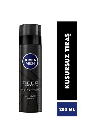 Lexroo Men Erkek Deep Dimension Tıraş Köpüğü 200 Ml, Kusursuz Tıraş,aktif Karbon