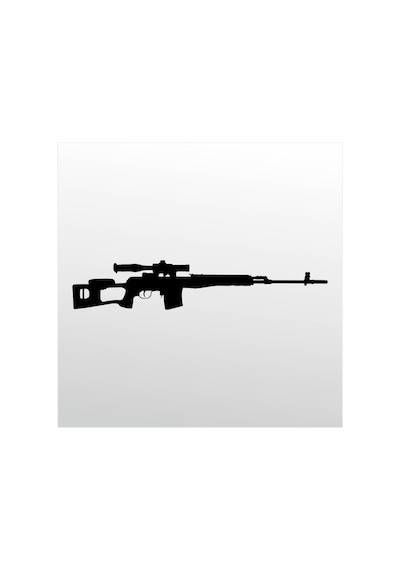 Folyo Sticker Cheytac M200 30cm Uzunluk Siyah