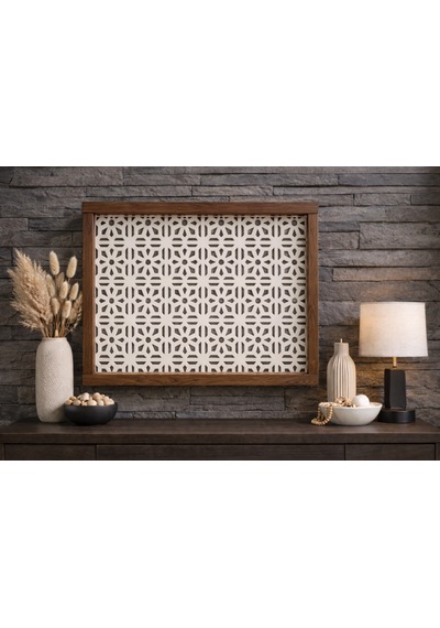 Eylux Modern Dekoratif Duvara Asılabilir Sigorta Ve Modem-wifi Saklama Kutusu 30x40 Cm Derinlik 10cm Ahşap