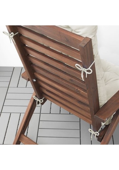 Ikea Kuddarna Dış Mekan Sandalye Minderi, Açık Gri-bej, 116x45 Cm