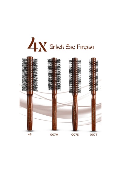 4x Erkek Saç Fırçası