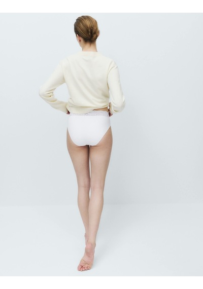 Marks & Spencer 5'li Dantel Detaylı High Leg Külot Seti T61005022L Beyaz