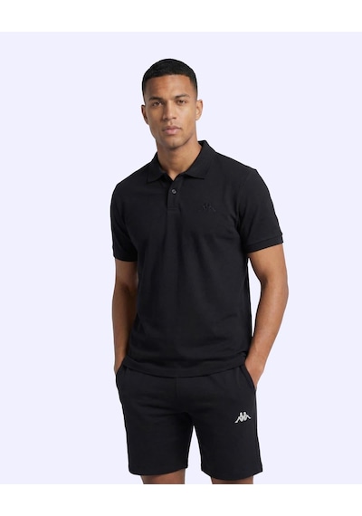 Kappa Fausto Erkek Siyah Regular Polo Yaka Tişört