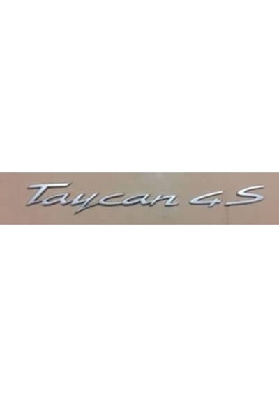 Porsche Uyumlu Yazı Taycan 4s Krom